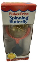 Vintage 1985 Fisher Price Spinning Butterfly Toy In Original Box - $9.77