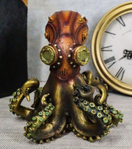 Ebros Steampunk Giant Kraken Octopus Marauder Statue 5.5&quot;Tall Deep Sea Military - £25.56 GBP