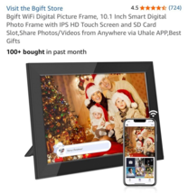 WiFi Uhale Digital Picture Frame,10.1 Inch Smart Photo Frame with1280 * ... - $726.56 MXN