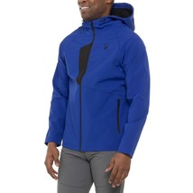 Men&#39; Spyder Softshell Ski Jacket Electric Blue Grey Size Large M, NWT - £38.52 GBP