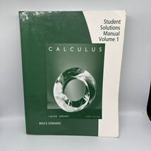 Student Solutions Manual Volume 1 Calculus Ninth Edition Paperback - €12,22 EUR