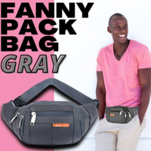 Men Women Fanny Pack Belt Waist Bag Cross Body Sling Shoulder Travel Sport Pouch - £13.39 GBP