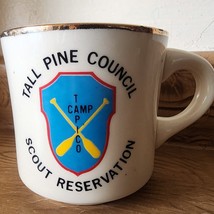Vintage Boy Scouts of America Tall Pine Council Camp Tapico Mug Cup BSA ... - $9.47