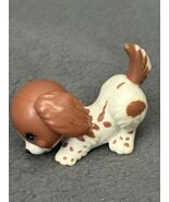 VINTAGE 1992 KENNER LPS LITTLEST PET SHOP BROWN WHITE PUPPY PLAYFUL PUPP... - $16.99