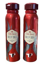 Pack Of 2 Old Spice Deep Sea Deodorant Body Spray 5.1 oz.Each FREE SHIPPING - £20.53 GBP