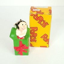 Vintage Olive Oyl Jumping Out Of Present Christmas Ornament Popeye 1981 - £17.91 GBP