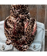 Leopard Printed Western Southwestern Wild Rag Scarf Accent - $527.30 MXN