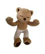 Meddy Teddy Meditating Yoga Bear Poseable Arms Legs Brown Namaste - £12.37 GBP