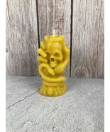 Skull and Snakes Candle – 100% Beeswax - Handmade, 3.5” Tall - $7.50