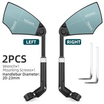 WEST BI Anti-Glare Bicycle Mirror Explosion-Proof View Range Back Sight Rearview - £89.48 GBP