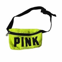 PINK #PinkSpringBreak Waist Pouch Big Spell Out Yellow Adjustable Fanny Pack - £8.79 GBP