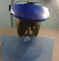 FACE SHIELD ADJUSTABLE FRAME P/N 2001002 ITEM # 4240 00 202 9473 BLUE SH... - $20.81