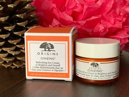 ORIGINS Ginzing Refreshing Eye Cream To Brighten And Depuff Anti-Aging .5oz NIB - $31.50