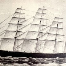 Clipper Ship Great Republic At Sea 1942 Art Antique Print Nautical DWV5B - £21.93 GBP