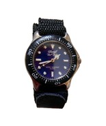 Vintage Davidoff Cool Water Blue Dial Rotating Bezel Canvas Band Watch N... - $739.05 MXN