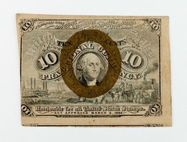 US 2nd Issue Fractional Currency $.10 Note Fr 1245 in AU Condition - $74.24