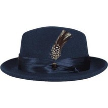 Men Bruno Capelo Hat Australian Wool Crushable Fedora Untouchable UN129 Denim image 3