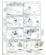 Spooky-Bee 2 Page Story Original Comic Production Art Al Kurzrok - £84.42 GBP