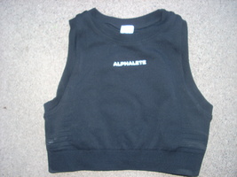 sports bra/top alphalete size medium black  - $17.95