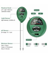 3 in 1 Soil Meter Tester 4 Adequate Light Moisture Soil pH Gardening Pla... - $13.06