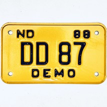 1988 United States North Dakota Demo Special License Plate DD 87 - $18.91 CAD