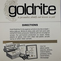 5 Packs Goldrite Gold Paper: Write in Gold on Any Surface Weber - £69.44 GBP