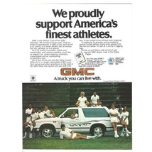 GMC Truck Print Advertisement Vintage 1984 80s 8.25x11” Retro Auto LA Ol... - £11.15 GBP