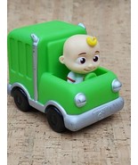 COCOMELON JJ Mini Figure Mini Green Trash Truck Free Wheeling Vehicle Toy - £11.84 GBP