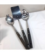 Vintage Household Stainless Steel Serving Spoon slotted spatula turner s... - €38,81 EUR