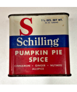 vintage Schilling Pumpkin pie spice 1.25 oz spice Tin, tin is empty, nic... - €8,57 EUR