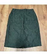 Ann Taylor Womens Dark Green Lace Stretch Pencil Skirt Size 0P Petite - $27.72