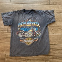 Vintage 80s Harley Davidson Real Steel Single Stitch T Shirt USA Faded Gray - £215.00 GBP