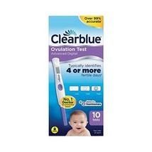 Clearblue Digital Ovulation Test Kit with Dual Hormone Indicator, 10 Tests  - $57.00