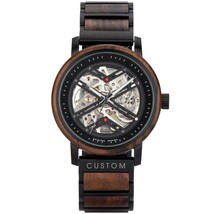 Wood Watches For Men, Skeleton Watch, Personalized Skeleton Watch, CUSTO... - $197.00