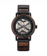 Wood Watches For Men, Skeleton Watch, Personalized Skeleton Watch, CUSTO... - $250.00