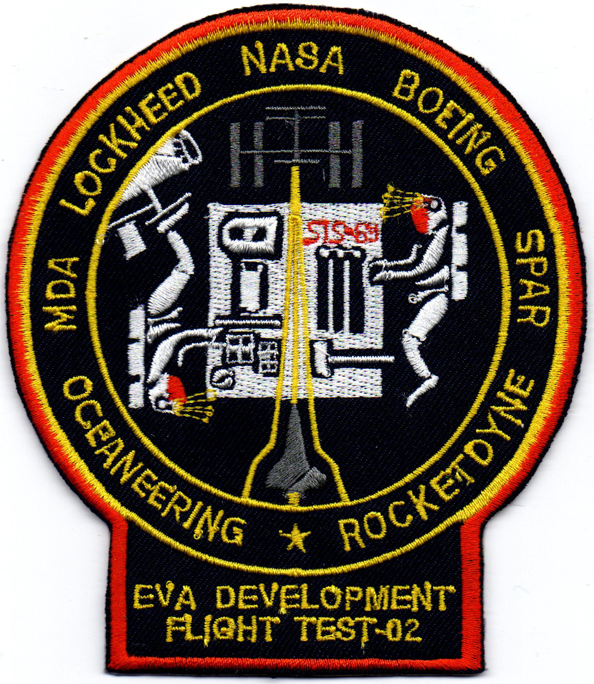 Human Space Flights STS-69 EVA Development Flight Test-02 EDFT Badge ...