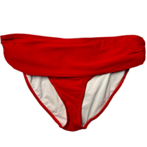 Shekini Womens Bikini Swim Bottom Red Stretch Waistband Lined Swimwear L New - £13.34 GBP