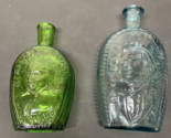 Lot Vintage Wheaton Embossed General Washington &amp; Benjamin Franklin Glas... - $14.84