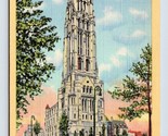 Riverside Church Tower New York City NY NYC UNP Chrome Postcard D16 - $3.91