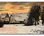 Winter Landscape Whittier Snow Bound Quote UNP DB Postcard Y9 - £3.91 GBP