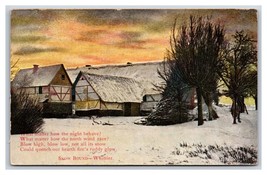 Winter Landscape Whittier Snow Bound Quote UNP DB Postcard Y9 - £3.91 GBP