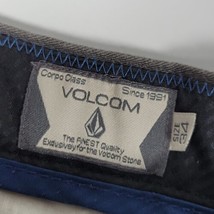VOLCOM VMonty Mens 34&quot;W 30&quot;L gray chino Pants Flat Front Khaki - £15.86 GBP