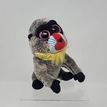 Baboon Small Plush TY Silk Beanie Boos Wasabi Stuffed Animal Collector Big Eyes - £7.95 GBP