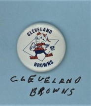 NFL pinback  from the 60s  Cleveland BROWNS 7/8&quot; - £11.79 GBP