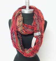Women&#39;S Knit Crochet Infinity Loop Scarf 2-Circle Wrap Soft Multi-Color For Gift - £12.04 GBP