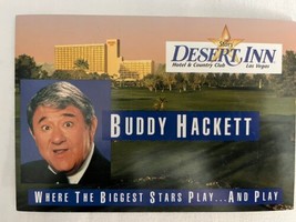 Buddy Hackett Desert Inn Hotel Country Club Las Vegas NV postcard - £13.74 GBP