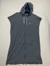 Lauren Ralph Lauren WOmewns Cover up Zip Dress Beach Shirt Size M Nautical Vaca - £22.75 GBP