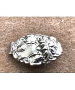 Art Nouveau Scarf Sash Slide Silverplate Unusual Period  1895-1915 Water... - €61,20 EUR