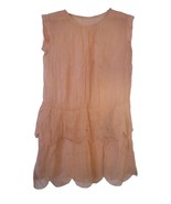 Antique 1940s Child&#39;s Dusty Pink Tunic shift dress handmade - $35.99
