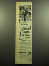 1957 National Airlines Ad - Vacation in romantic Florida - £14.61 GBP